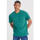 Lee Yeşil Erkek Kısa Kol T-Shirt Bisiklet Yaka T-shirt
