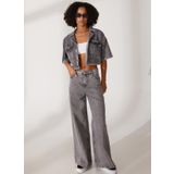 Lee Yüksek Bel Geniş Paça Rahat Kadın Denim Pantolon L32A003035
