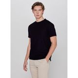 Lee Yumuşak Dokulu Regular Fit Bisiklet Yaka Basic Tişört, M, L2610123, Black-L2610123001, Erkek