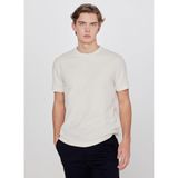 Lee Yumuşak Dokulu Regular Fit Normal Kesim Bisiklet Yaka Basic Tişört, S, L2610123, Beige-L2610123614, Erkek