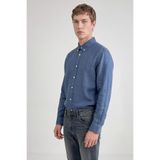 Lee%100 Keten Regular Fit Normal Kesim Gömlek, 3XL, L2510549, Blue-L2510549402, Erkek