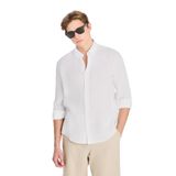 Lee%100 Keten Regular Fit Normal Kesim Gömlek, XS, L2510549, Beyaz, Erkek