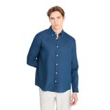 Lee%100 Keten Regular Fit Normal Kesim Lacivert Gömlek, XS, L2510549, Navy-L2510549410, Erkek