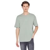Lee%100 Pamuk Nefes Alan Kumaş Loose Fit Rahat Kesim Logo Detaylı Tişört, 2XL, L2520302, Turquoise-L2520302306, Erkek