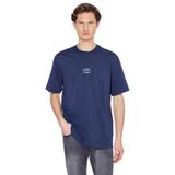 Lee%100 Pamuk Nefes Alan Kumaş Loose Fit Rahat Kesim Logo Detaylı Tişört, XS, L2520302, Navy-L2520302410, Erkek