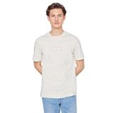 Lee%100 Pamuk Nefes Alan Kumaş Regular Fit Logo Detaylı Tişört, 2XL, L2610071, Beige-L2610071614, Erkek