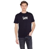 Lee%100 Pamuk Nefes Alan Kumaş Regular Fit Logo Detaylı Tişört, 2XL, L2610100, Black-L2610100001, Erkek