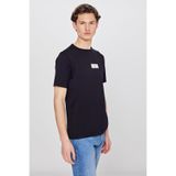 Lee%100 Pamuk Nefes Alan Kumaş Regular Fit Logo Detaylı Tişört, L, L2610071, Black-L2610071001, Erkek