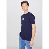 Lee%100 Pamuk Nefes Alan Kumaş Regular Fit Logo Detaylı Tişört, L, L2610071, Navy-L2610071410, Erkek