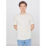 Lee%100 Pamuk Nefes Alan Kumaş Regular Fit Logo Detaylı Tişört, M, L2610071, Beige-L2610071614, Erkek