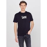 Lee%100 Pamuk Nefes Alan Kumaş Regular Fit Logo Detaylı Tişört, S, L2610100, Black-L2610100001, Erkek