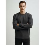 Lee%100 Pamuk Regular Fit Bisiklet Yaka Logo Detaylı Sweatshirt, M, L2520367, Gray-L2520367035, erkek