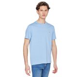 Lee%100 Pamuk Regular Fit Bisiklet Yaka Logo Detaylı Tişört, M, L60UFQ, Blue-L60UFQ400, Erkek