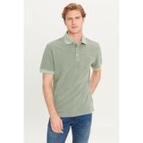Lee%100 Pamuk Regular Fit Erkek Polo T-shirt, Haki, M Beden