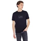 Lee%100 Pamuk Regular Fit Normal Kesim Logo Detaylı Tişört, L, L2610101, Black-L2610101001, Erkek