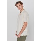 Lee%100 Pamuk Relaxed Fit Rahat Kesim Kısa Kollu Gömlek, M, L2610155, Beige-L2610155614, Erkek