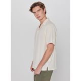 Lee%100 Pamuk Relaxed Fit Rahat Kesim Kısa Kollu Gömlek, XL, L2610155, Beige-L2610155614, Erkek