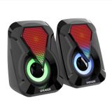 Leefei 1053 Bilgisayar Hoparlörü 1+1 Pc Hoparlörü Usb Speaker Rgb