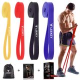 LEEKEY Direnç Bandı Seti, Çekme Destek Bantları - Streç Direnç Bandı Egzersiz Bantları - Erkekler ve Kadınlar için Hareketlilik Bandı Powerlifting Bantları Direnç Eğitimi, Fizik Tedavi, Ev