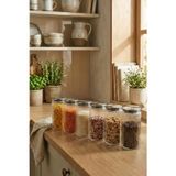 Leela Home 12'li Set Döner Standlı Kare Baharatlık 140 ML - Antrasit