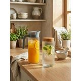 Leelahome 2'li Set Cam Kavanoz-Sürahi 1500 ml - Şeffaf - 1,5 lt