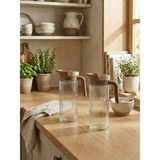 Leelahome 2'li Set Cam Sürahi 1500 ml - Şeffaf - 1,5 lt
