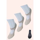 Leement Socks 3'Lü Yoga Plates Ve Spor Çorabı Taban Altı Kaydırmaz - Ten - 35 - 39