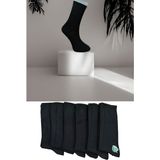 Leement Socks 6'Lı Bambu Soket Çorap Dört Mevsim - Siyah - 35 - 39