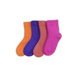 Leement socks Çocuk 4 Çift Kalın Havlu Termal Çorap Burun Dikişsiz Premium Seri Asorti- 5-6 Yaş