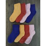 Leement Socks Çocuk Kalın Havlu Termal Çorap 8 Çift Çorap - Çok Renkli - 23 - 25