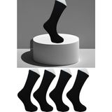 Leement Socks Dikişsiz 4 Çift Penye Taban Altı Havlu Spor Tenis Çorap - Siyah - 36 - 40