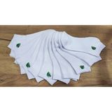Leement Socks Erkek 12 Çift Bambu Patik Çorap Burun Dikişsiz - Beyaz - 40 - 45