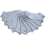 Leement Socks Erkek 12 Çift Bambu Patik Çorap Burun Dikişsiz - Gri - 40 - 45