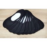 Leement Socks Erkek 12 Çift Bambu Slikonlu Babet Görünmez Çorap - Siyah - 40 - 44