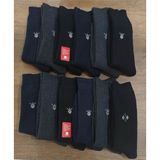 Leement Socks Erkek 12 Çift Kalın Havlu Çorap Pamuklu - Çok Renkli - 39 - 42