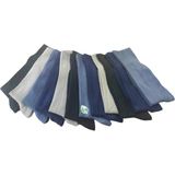 Leement Socks Erkek 12 Çift Klasik Bambu Çorap Dikişsiz Burun - Çok Renkli - 40 - 44