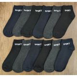 Leement Socks Erkek 12'li Yarım Konç Spor Çorap Ekonomik Beyaz