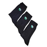 Leement socks Erkek 3 Çift Bambu Yazlık Diyabetik Şeker Çorabı Sıkmayan Konç siyah 40-44