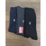 Leement Socks Erkek 3 Çift Kalın Havlu Çorap Pamuk - Çok Renkli - 40 - 44