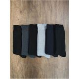 Leement Socks Erkek 6'Lı Kalın Havlu Çorap Pamuklu - Çok Renkli - 40 - 44