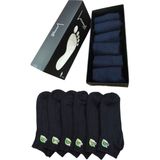 Leement Socks Erkek Bambu 6 Çift Düz Burun Dikişsiz Kısa Patik Çorap Rahat Lastik - Lacivert - 40 - 45