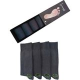 Leement Socks Erkek Bambu Dikişsiz Çorap 4 Çift Klasik - Füme - 40 - 44