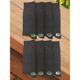 Leement Socks Erkek Bambu Dikişsiz Çorap 8 Çift Klasik - Siyah - 40 - 44