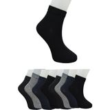 Leement Socks Erkek Dikişsiz 8 Çift Düz Klasik Penye Orta Konç Çorap - Çok Renkli - 41 - 45