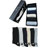 Leement Socks Erkek Pamuklu 6 Çift Düz Burun Dikişsiz Klasik Çorap - Çok Renkli - 40 - 44