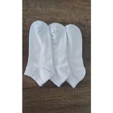 Leement Socks Kadın 3 Çift Bambu Patik Çorap Dikişsiz Yumuşak Dokulu - Beyaz - 36 - 39
