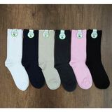 Leement Socks Kadın 6 Çift Bambu Soket Çorap Dikişsiz Burun Yumuşak Dokulu - Çok Renkli - 36 - 40