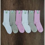 Leement Socks Kadın 6 Çift Bambu Soket Çorap Dikişsiz Burun Yumuşak Dokulu - Karışık - 36 - 40
