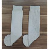 Leement Socks Kadın Bambu Dizaltı Kolej Çorabı 2 Çift - Bej - 36 - 40