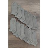 Leement Socks Unisex 12 Çift Bambu Patik Çorap Dikişsiz - Bej - 36 - 39